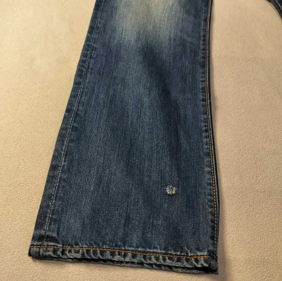 Lucky Brand Men's Vintage Straight R Distressed Blue Denim Jeans Sz 31/32 - Picture 6 of 16